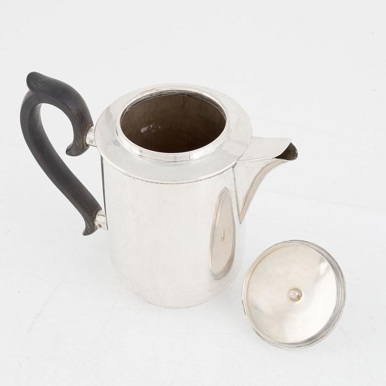 A Swedish Silver Coffee Pot mark of CG Hallberg, Stockholm 1936.