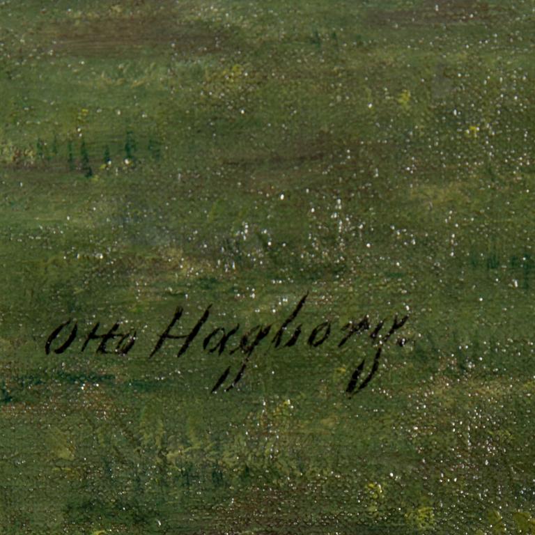 OTTO HAGBORG, oil on canvas, signed Otto Hagborg.