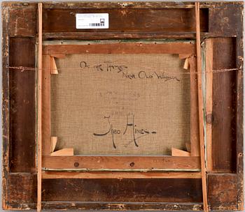 OKÄND KONSTNÄR, olja på duk, sign Theo Hine. England, 1900-talets början.