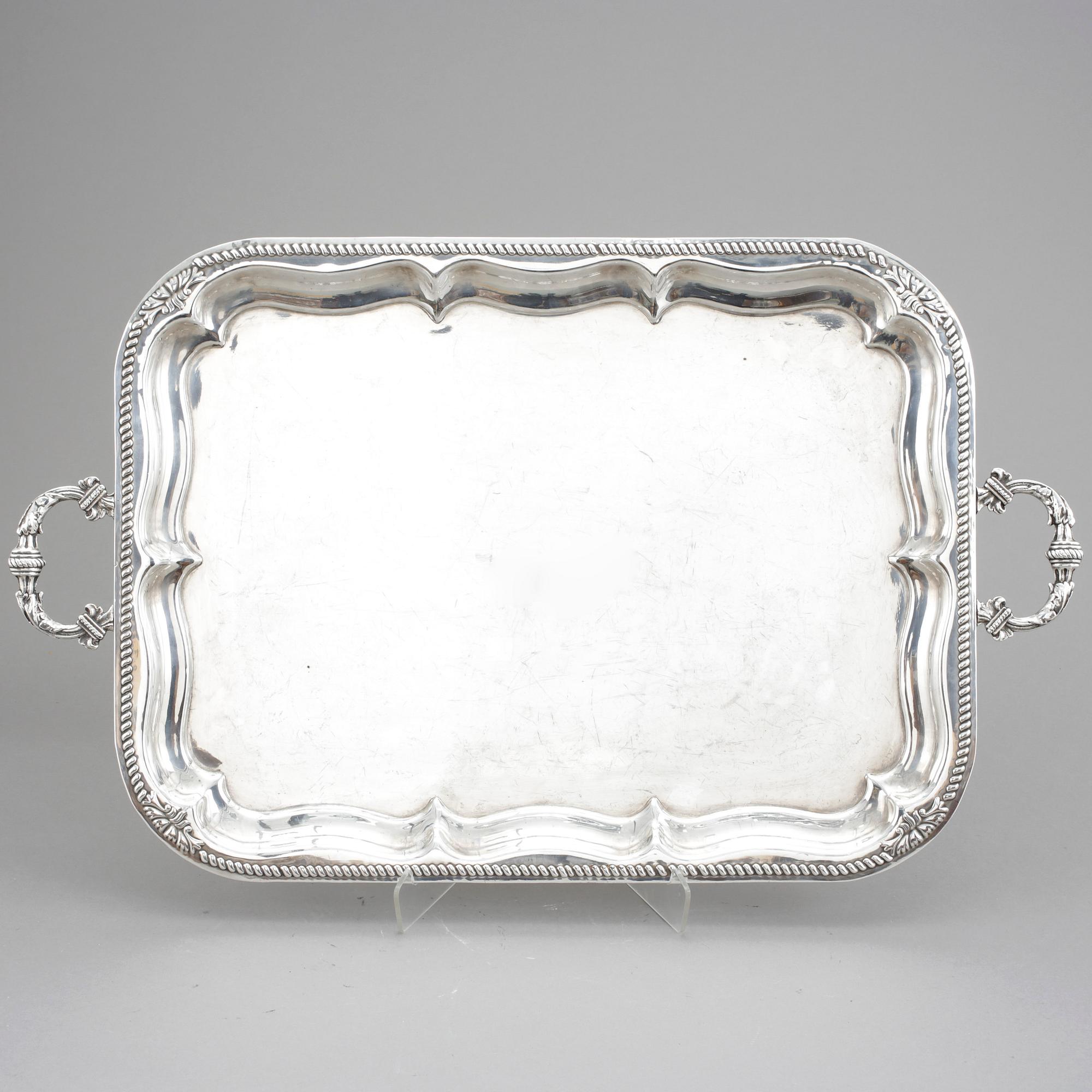 BRICKA, nysilver, tidigt 1900-tal.