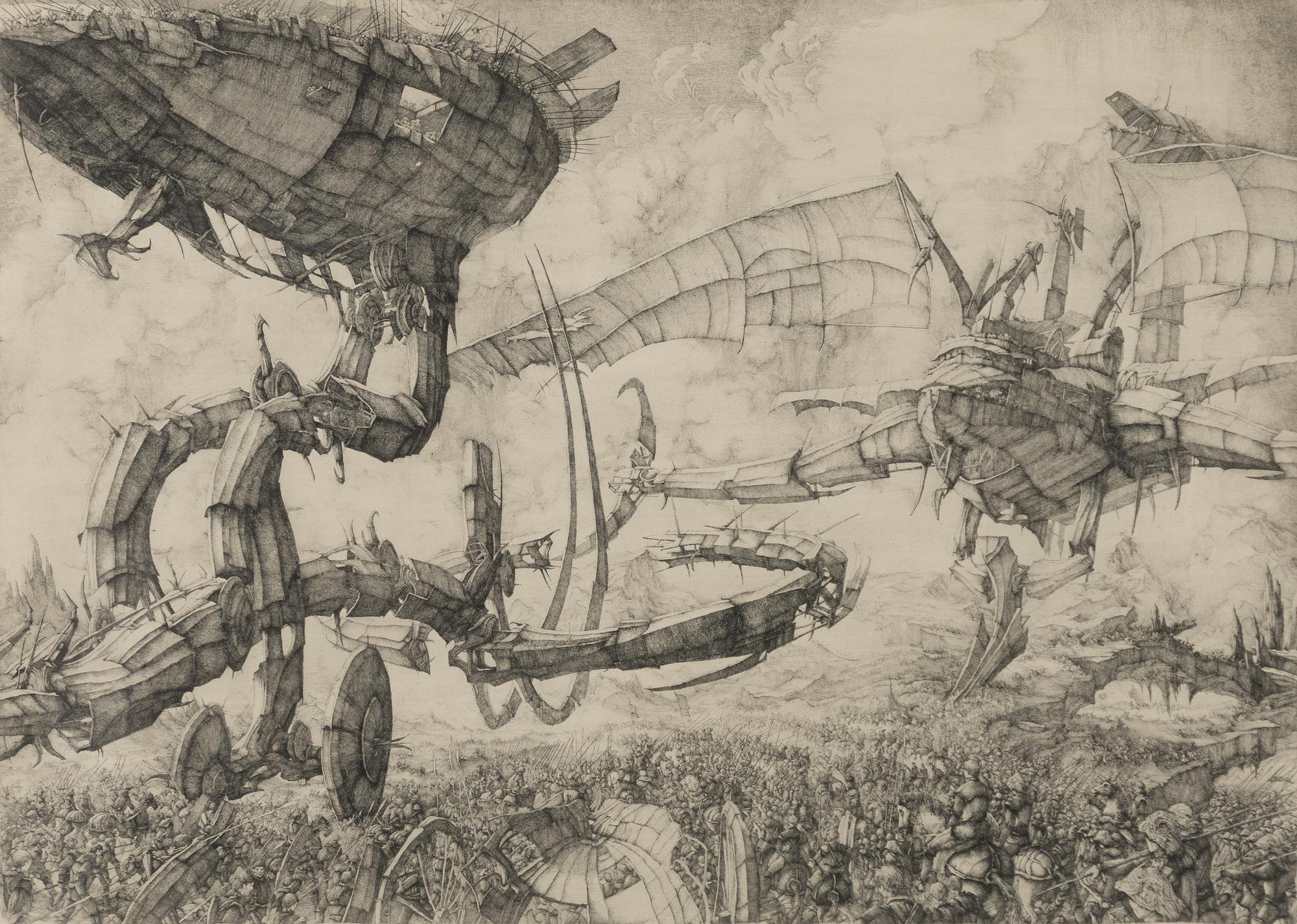 Erik Desmazières, "La grande bataille".