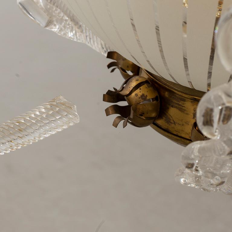 FRITZ KURTZ taklampa Orrefors möjligen 1940/50-tal.