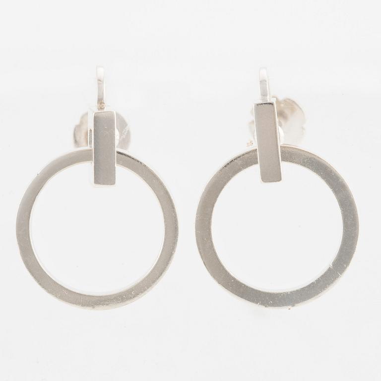 a pair of earrings, silver, Lund 1956.