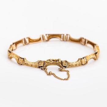 Björn Weckström, a 14K gold bracelet 'Siula' for Lapponia 1976.