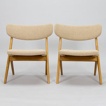 Ilmari Lappalainen, a pair of , 'Bambino' 2429 chairs for Asko. designed 1955.