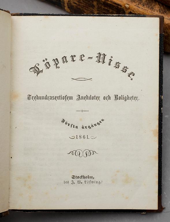 BÖCKER, 5 st, bla "Konsten at lefwa länge" av Christ.Wilh. Hufeland, Stockholm 1798.