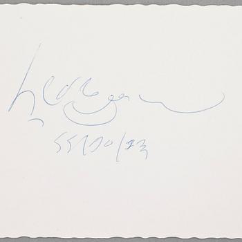 DALAI LAMA f. 1935 SAMT INDIRA GANDHI (1917-1984), egenhändiga.