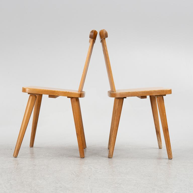 Göran Malmvall, six chairs, Svensk Fur, second half of the 20th century.