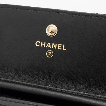 Chanel, väska, Mini Satin Camelia Chain bag.