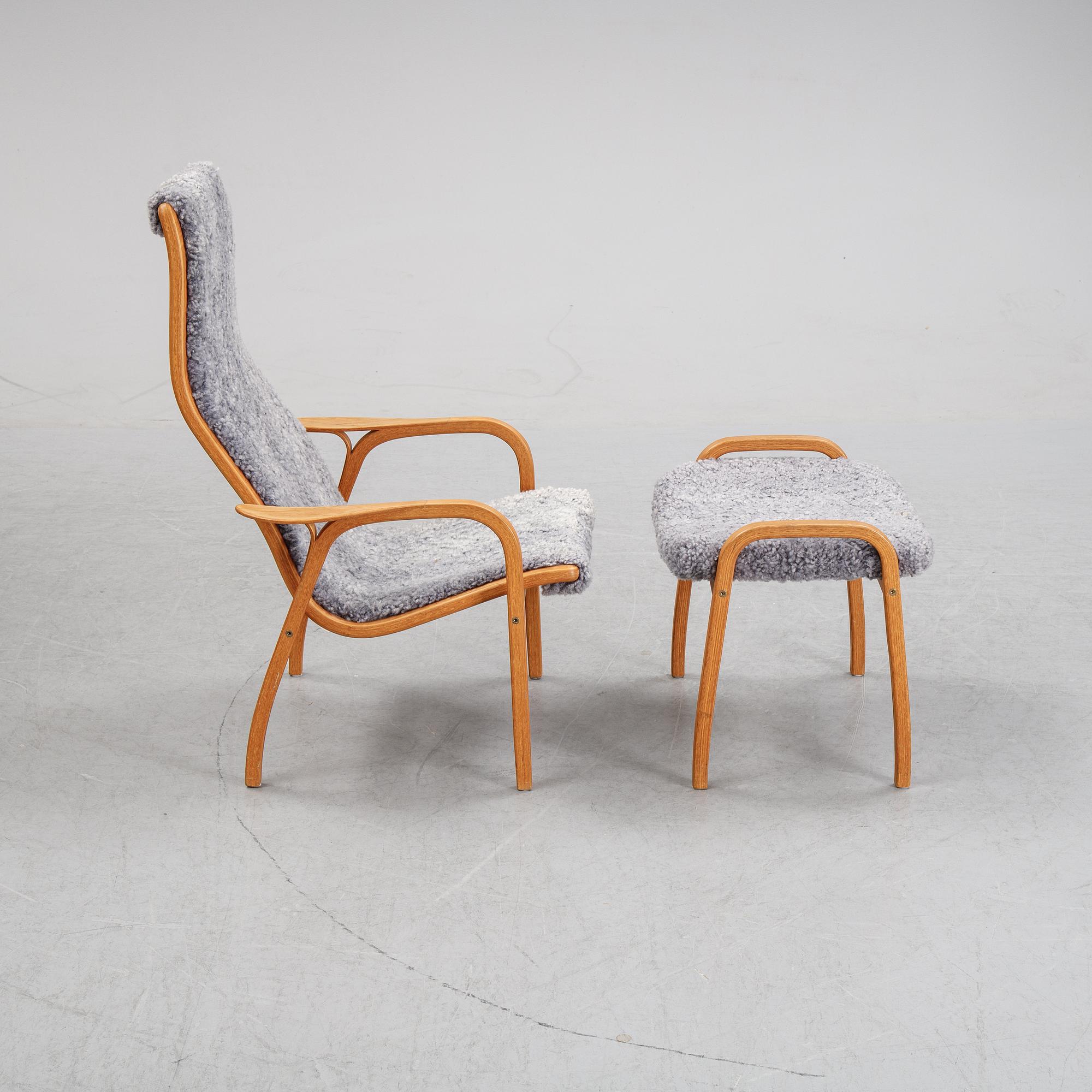 Yngve Ekström, a lounge chair with ottoman "Lamini", Swedese Möbler AB, Sweden. 2006.
