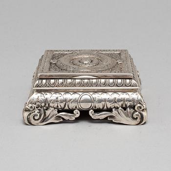 THYRA VIETH, a silver box, Copenhagen 1910.