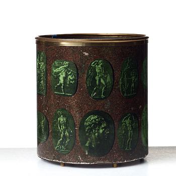 Piero Fornasetti, a "Cammei" paper basket, Milano Italy.