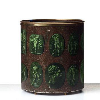 Piero Fornasetti, a "Cammei" paper basket, Milano Italy.