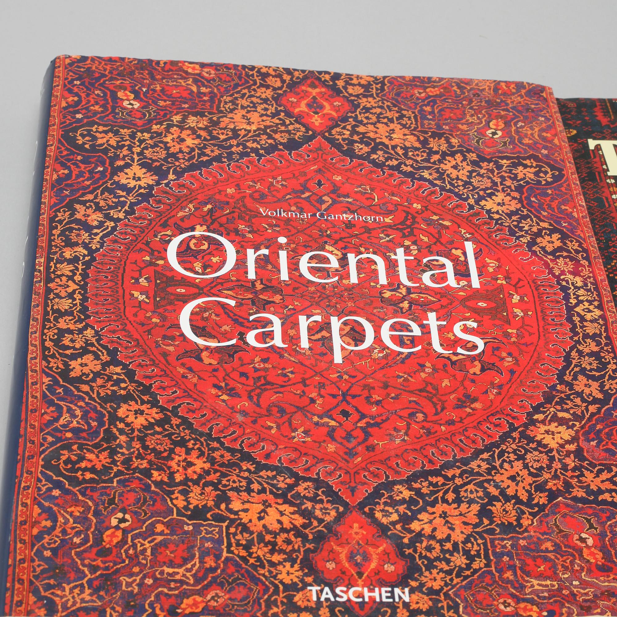 Nine books on rugs and textile, 20th century.