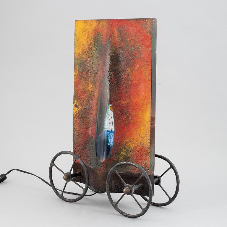 A unique glass sculpture by kjell Engman, Kosta Boda.