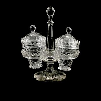 BORDSSURTOUT, glas, 1800-tal.