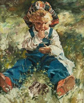 CHARLES ROKA, oil on canvas, signed.