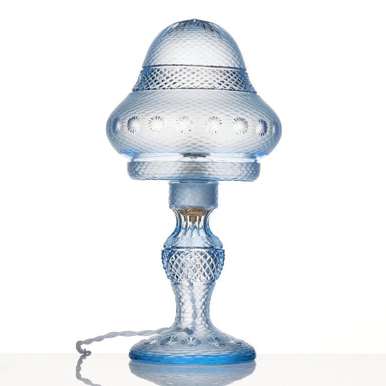 Orrefors, possibly, a glass table lamp, 1920-30s.