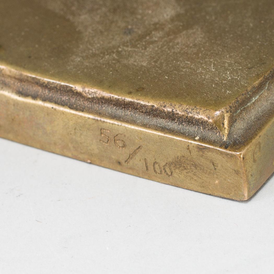 FERNANDEZ ARMAN, FERNANDEZ ARMAN, sculpture in bronze, gold patina, signed Arman and numbered 56/100.