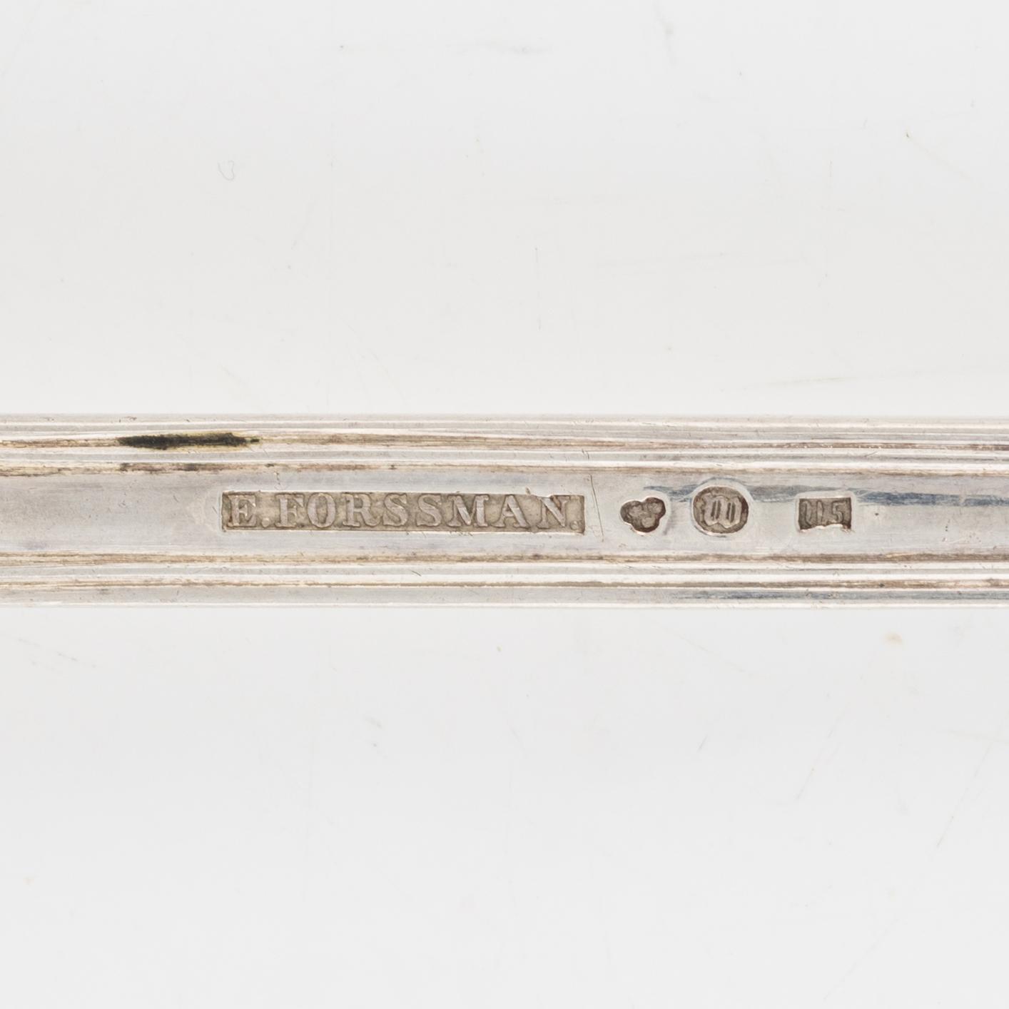 Raguskedar, 3 st, silver, Sverige 1800-tal.