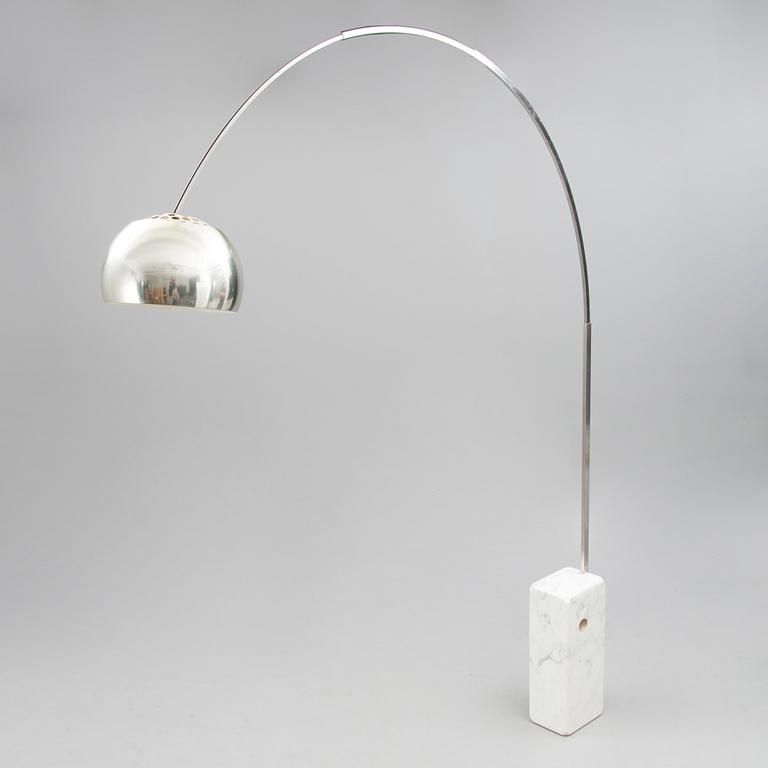 An "Arco" floor lamp by Achille and Pier Castiglioni, Flos, Italy.