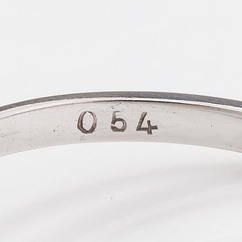 An 18K white gold ring with diamonds ca. 0.54 ct in total according to engraving. Finnish import marks.