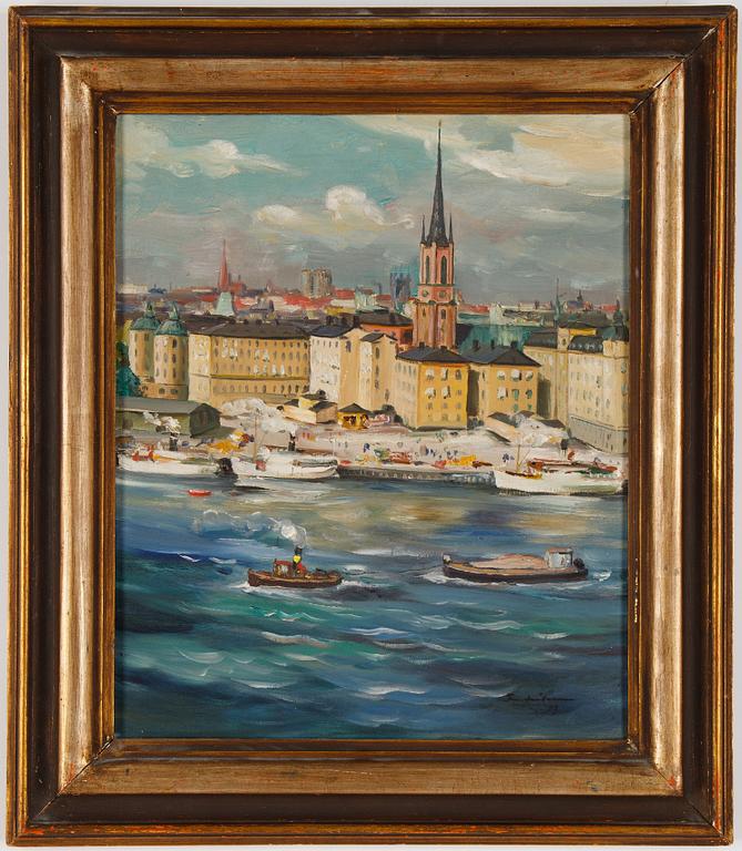 Carl Einar Fredriksson, oil on canvas, signed and dated -33.