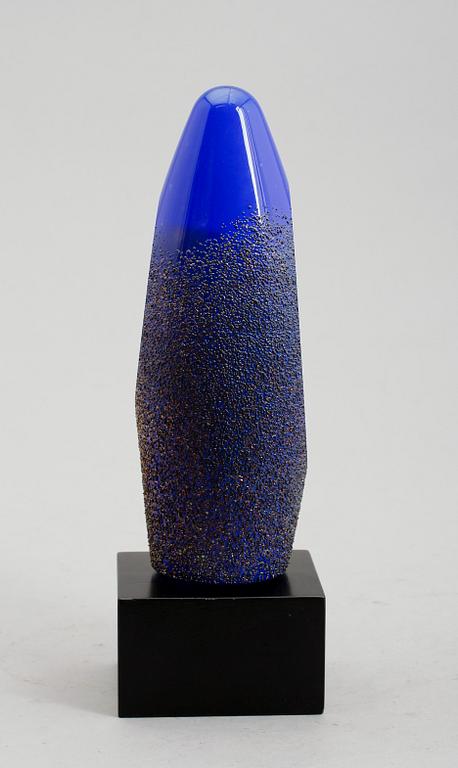 MONICA BACKSTRÖM, skulptur, glas, Monica Backström, Kosta Boda, signerad.