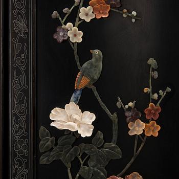 Vikskärm, 6 delar, Kina 1900-talets första hälft.