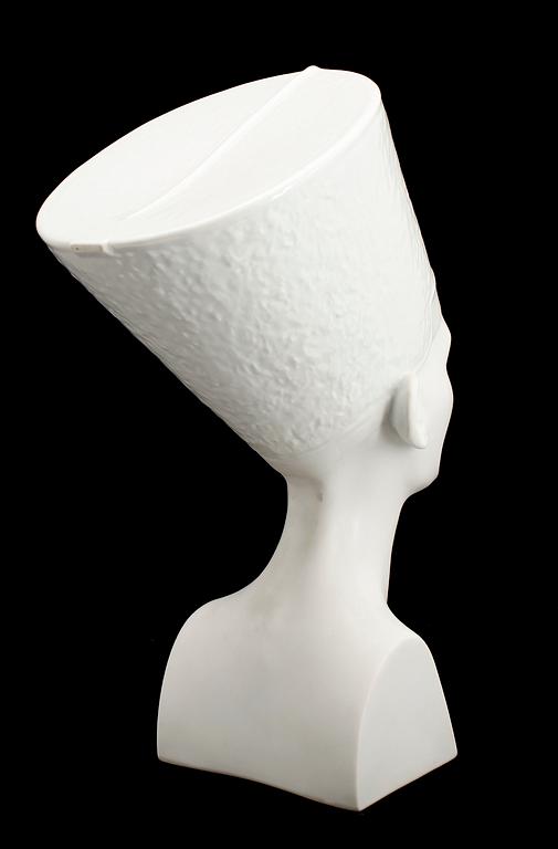 SKULPTUR, porslin, "Nefertiti", Rosenthal.