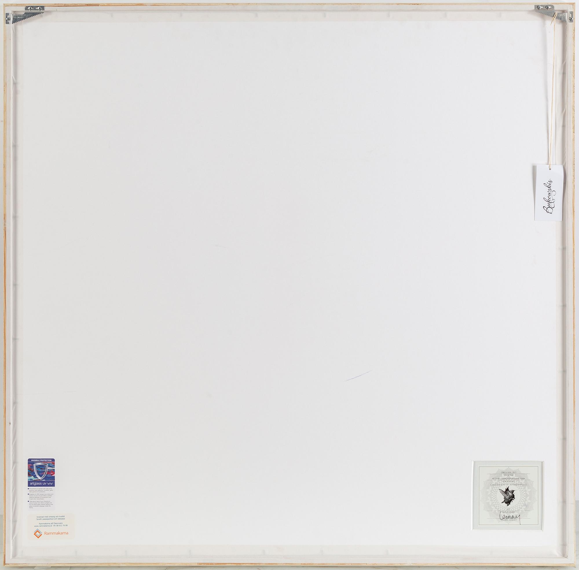 YSABEL LEMAY, Kodak archival Endura Lustre. Signed on label on verso. Numbered 1/7.