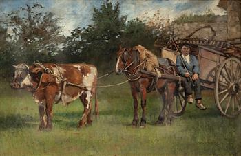 August Hagborg, Rastande bondpojke.