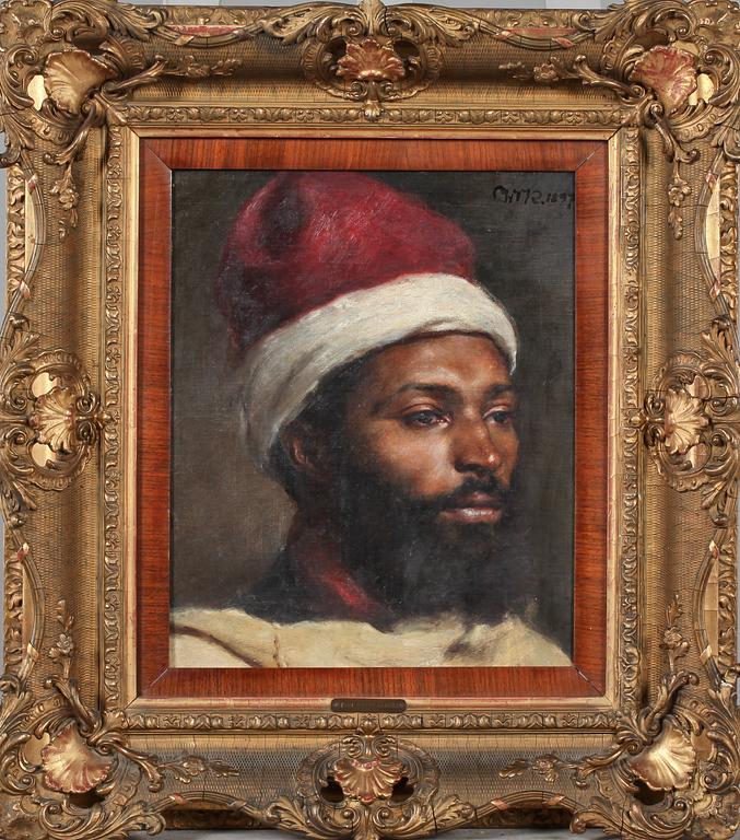 WILHELM VICTOR KRAUSZ, olja på duk, monogramsignerad och daterad 1897.