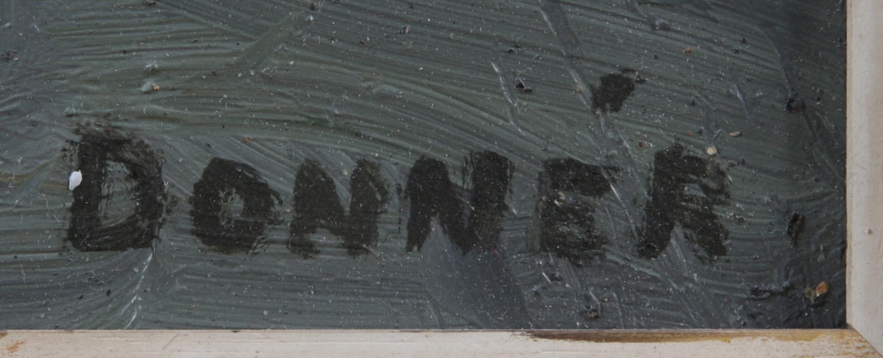 IWAR DONNÉR, olja på pannå, sign.
