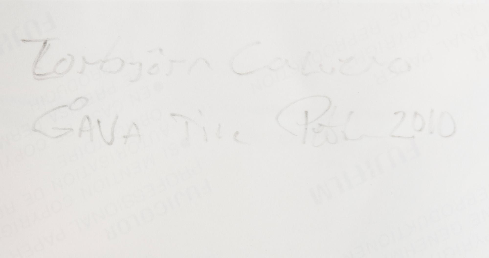 TORBJÖRN CALVERO, photograph of Emmylou Harris signed Calvero on verso.