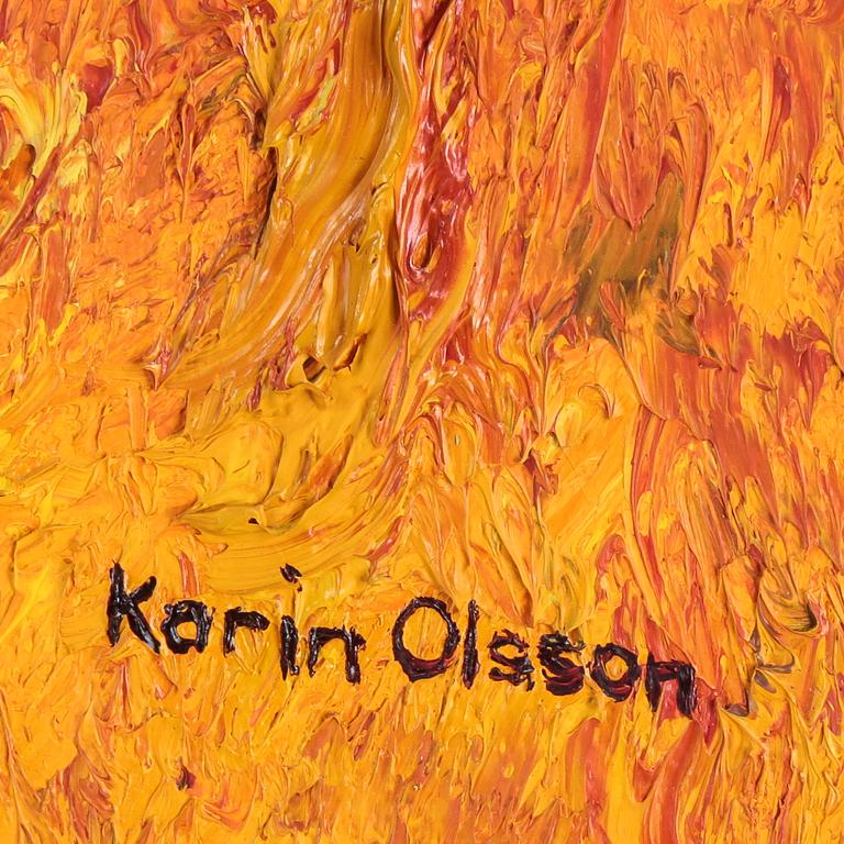 KARIN OLSSON, olja på duk, signerad.