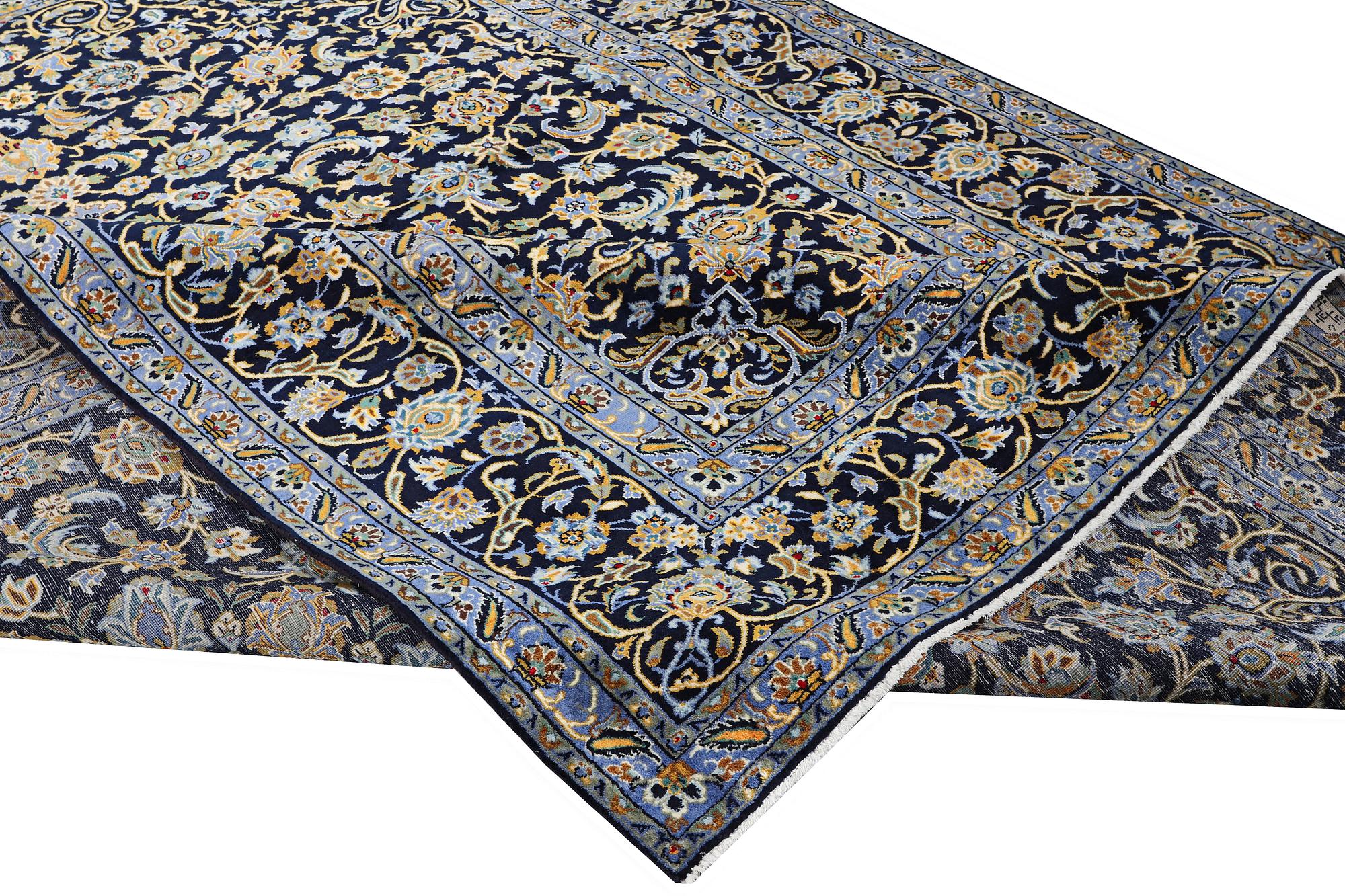 A carpet, Kashan, c. 393 x 297 cm.