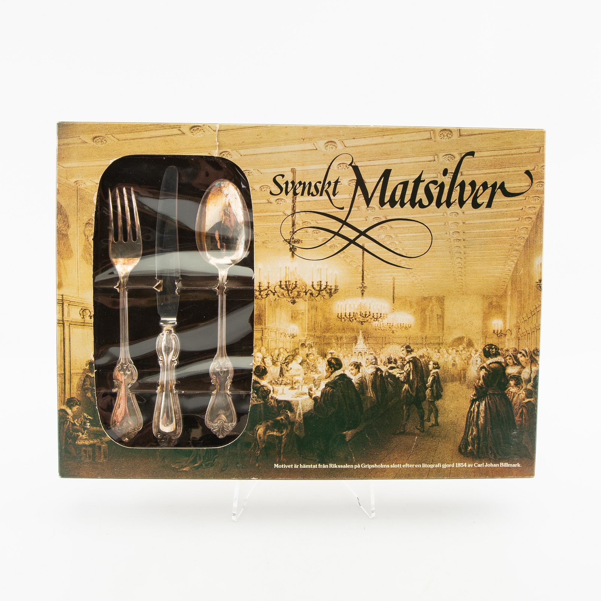 Cutlery 36 pcs "Olga" GAB/Gense silverplate, second half of the 20th century.