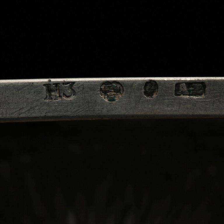LJUSSTAKAR, ett par, silver. Adolf Zethelius, Stockholm 1814. Vikt 256 g.