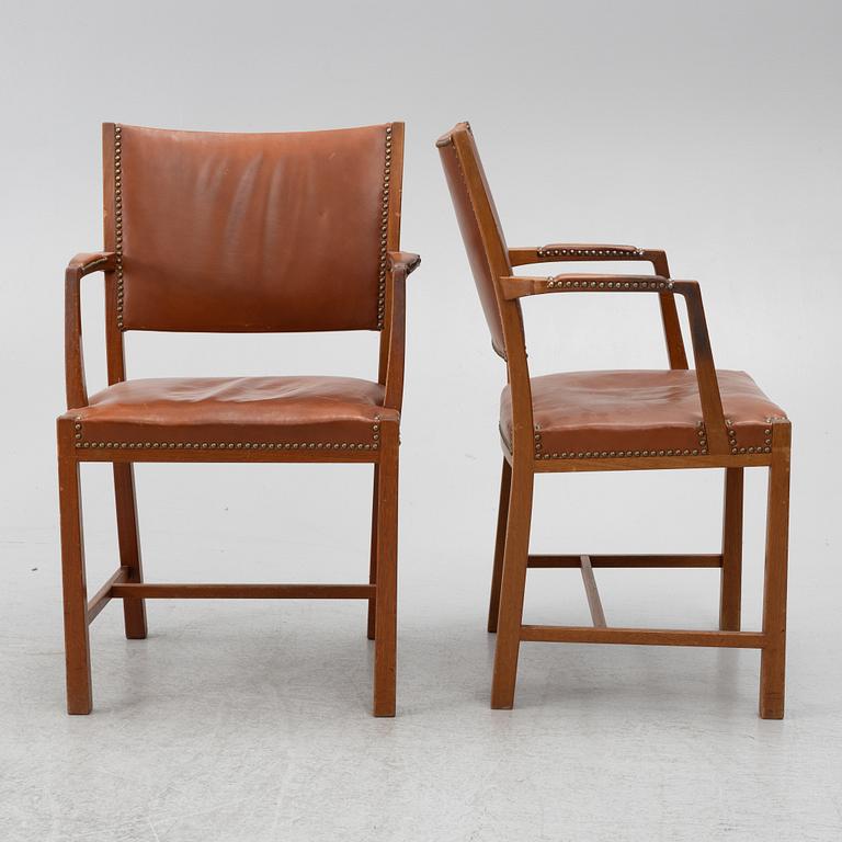 Six amchairs, Ernst Bergholm, Västervik, mid-20th century.