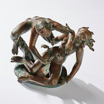 Carl Milles, "Lek med fiskar" (Play with fishes).