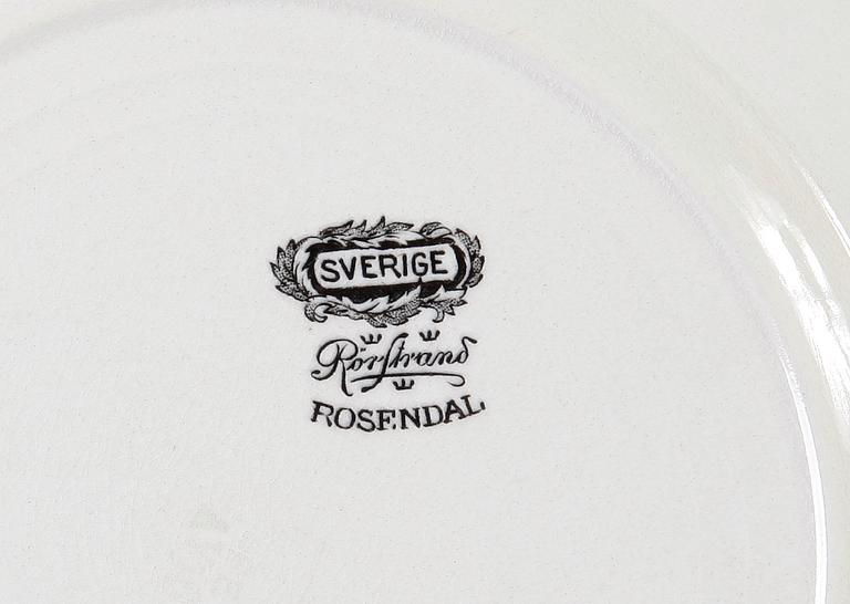 MATSERVIS, flintgods, ca 55 delar. "Sverige", Rörstrand.