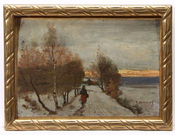 REINHOLD NORSTEDT, olja på duk på pannå, sign o dat 1883.