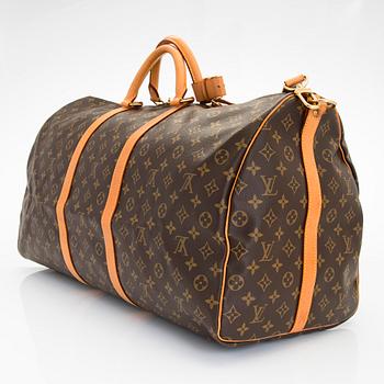 Louis Vuitton, a Monogram Canvas 'Keepall 60 Bandoulière' weekendbag.