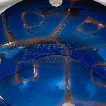 A SVEN PALMQVIST, a 'Ravenna' glass bowl from Orrefors.