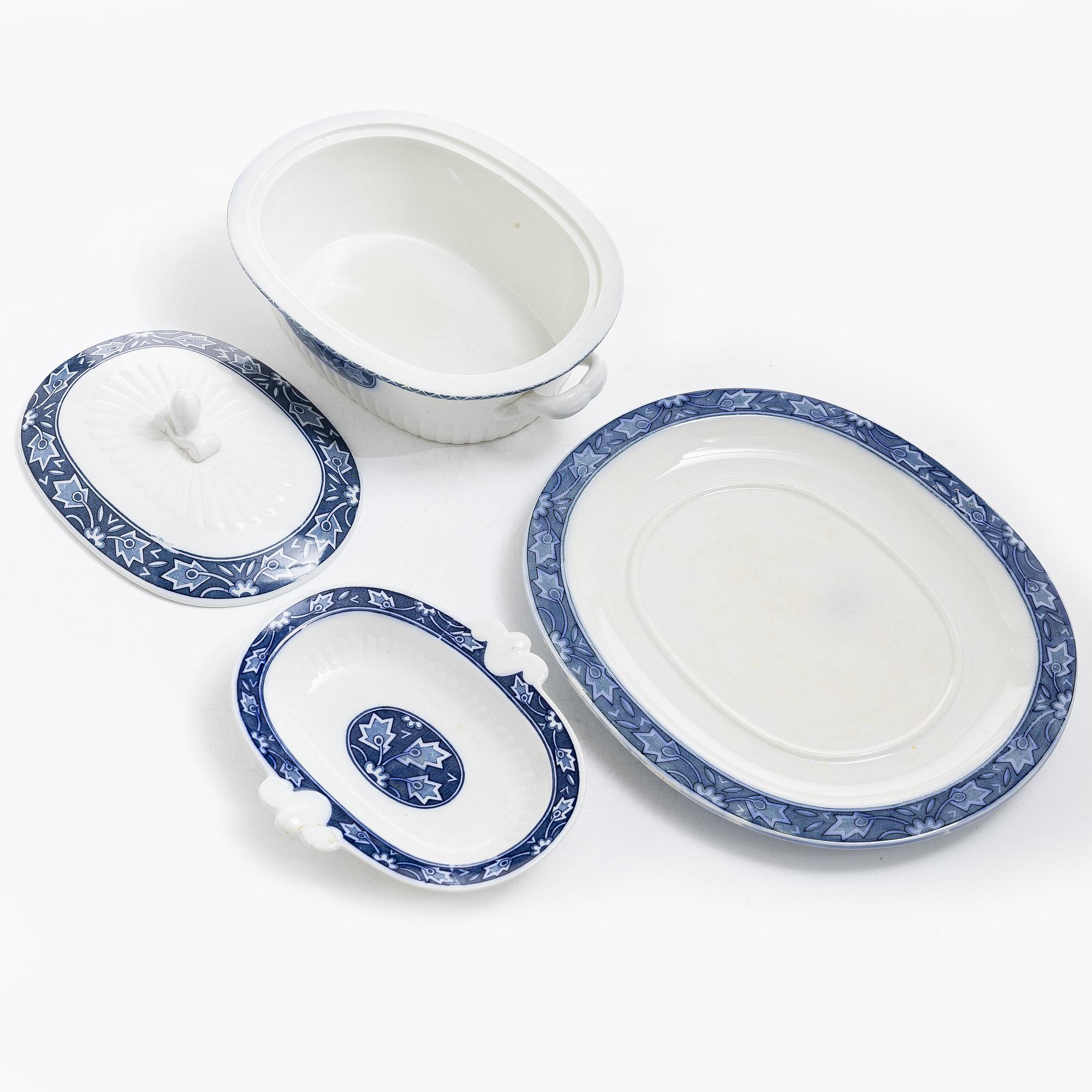 Wilhelm Kåge, A cream ware dinner service, Sweden, Gustafsberg, Wilhelm Kåge, Safir. (49 pieces).