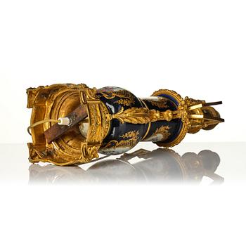 A 'Sèvres' gilt bronze table lamp, France, circa 1900.