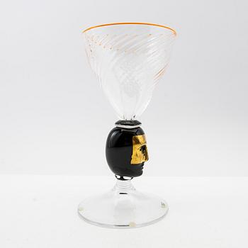 Bertil Vallien, Pokal, "Head first", lim. ed., Kosta Boda.