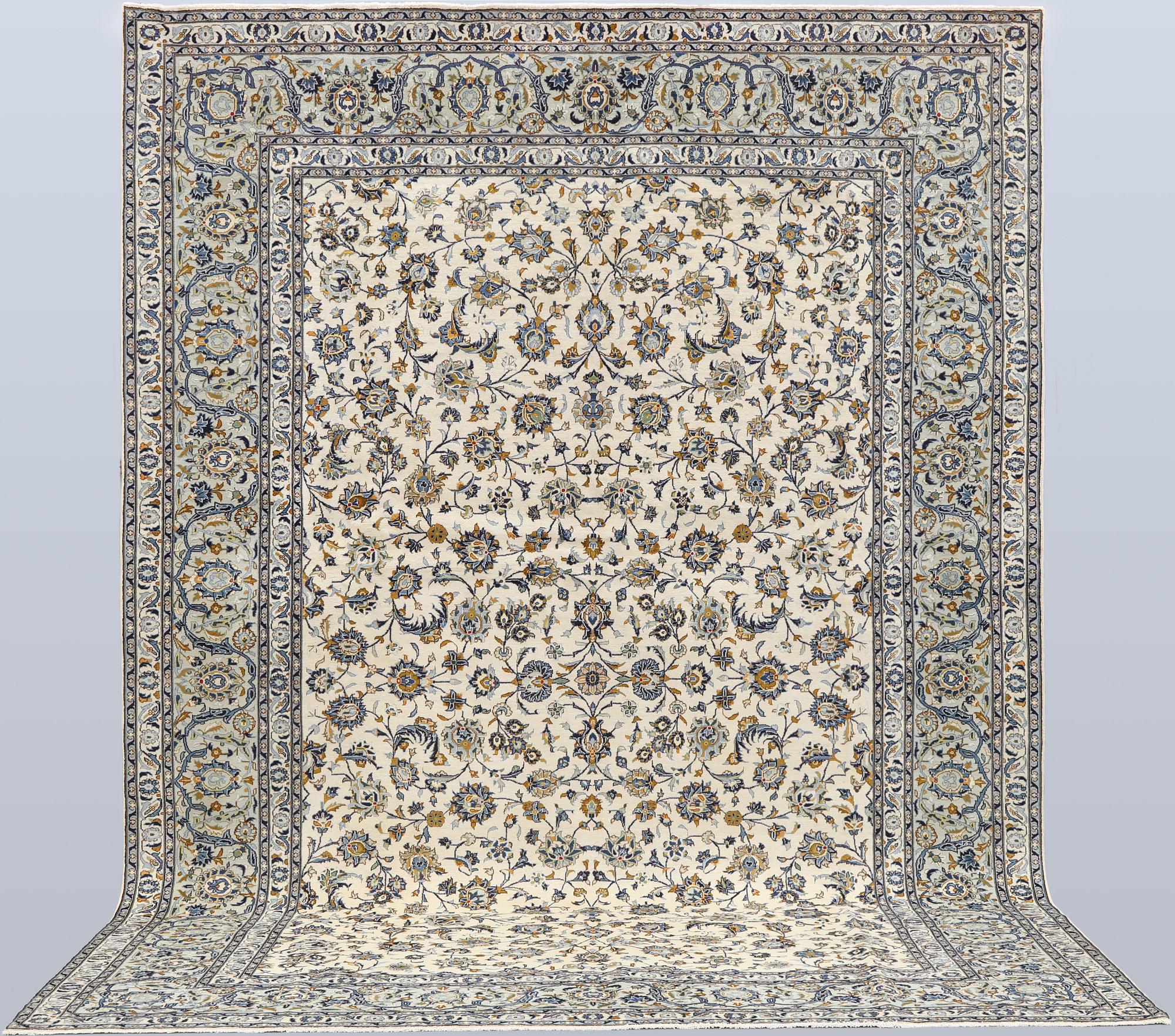 A Keshan carpet, 420 x 300 cm.