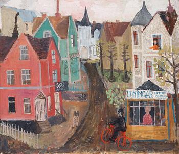 94. Olle Olsson-Hagalund, "Den röda cykeln" (The red bike).